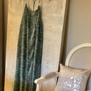 Turquoise Snakeskin Show Me Your Mumu Maxi Dress